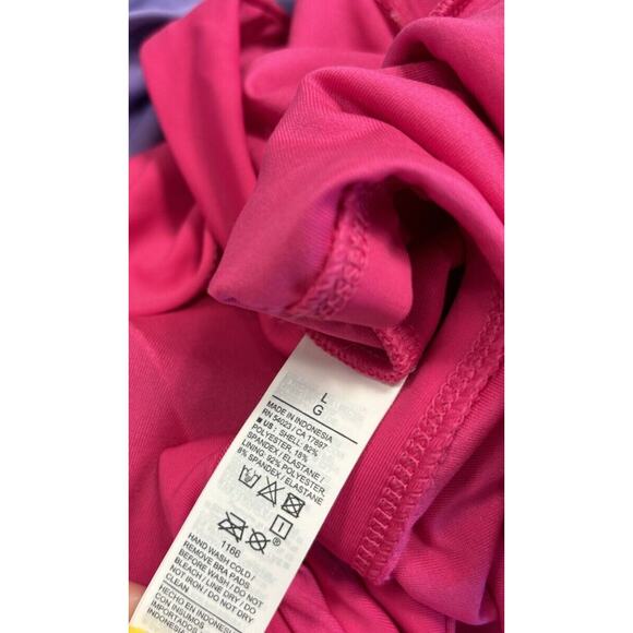 Old Navy Pink Purple Two Piece Swimsuit Size L NWT Underwire - Picture 7 of 7